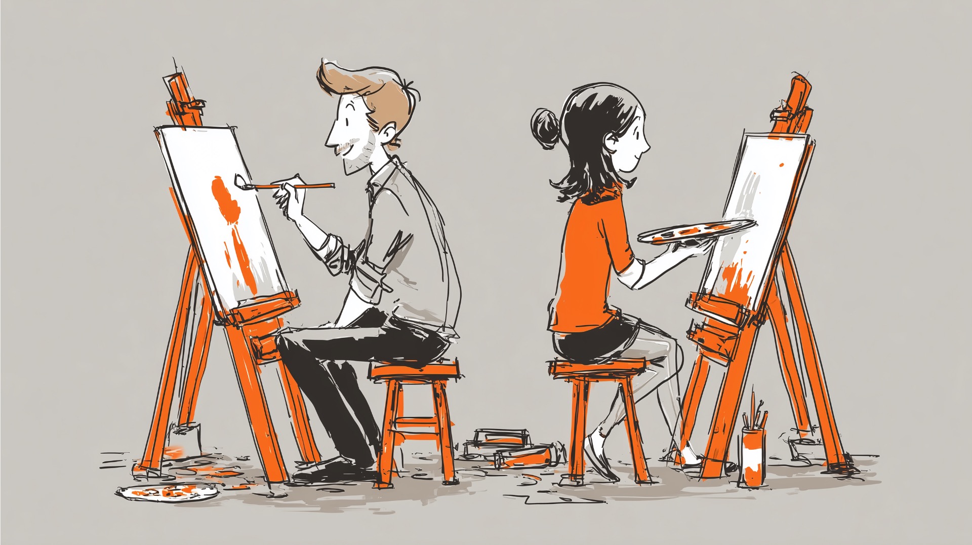 Unique date idea: Wine and Paint Night - romantic activity for couples