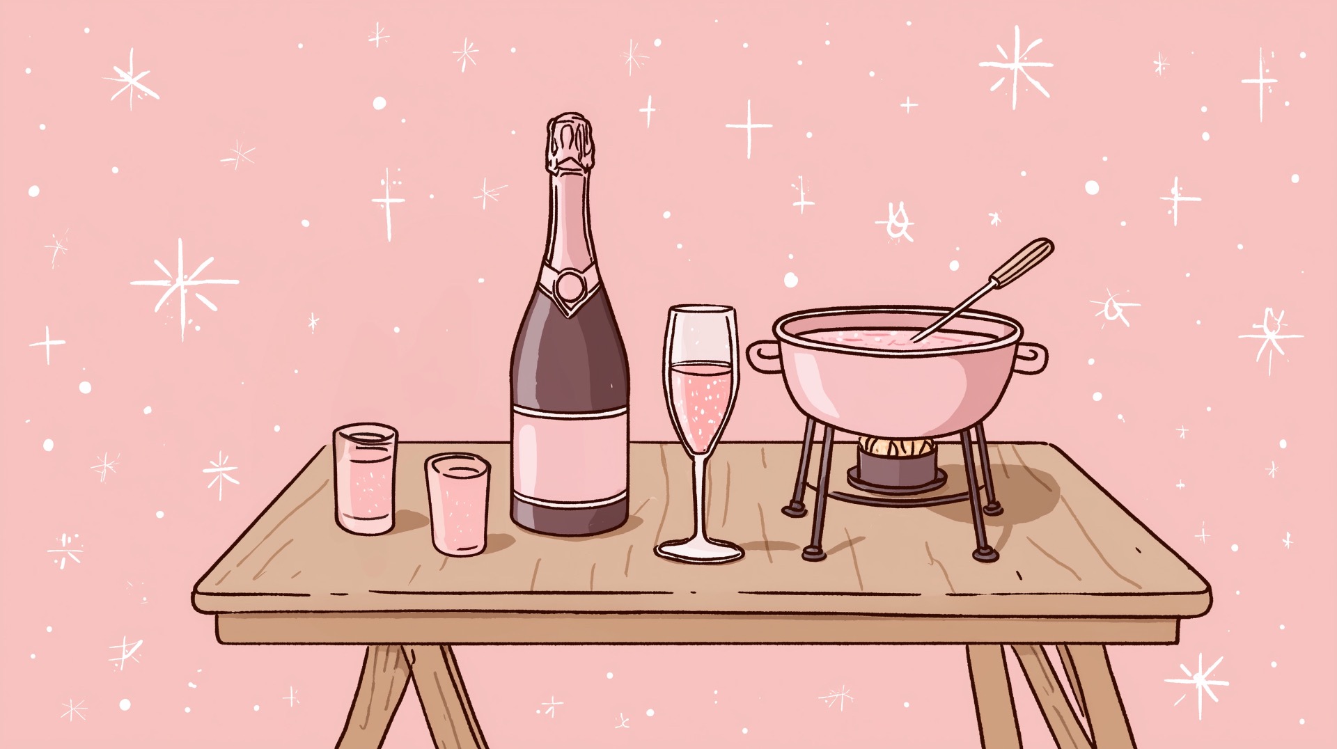 Unique date idea: Champagne & Fondue Night - romantic activity for couples