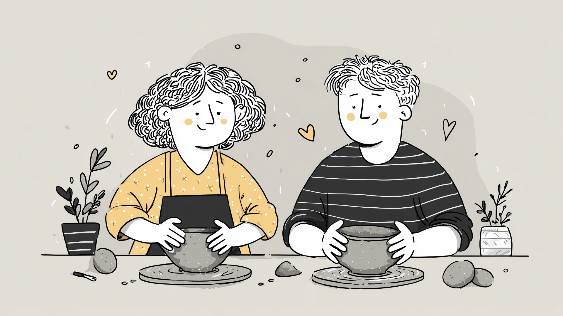 Unique date idea: Pottery Class Together - romantic activity for couples
