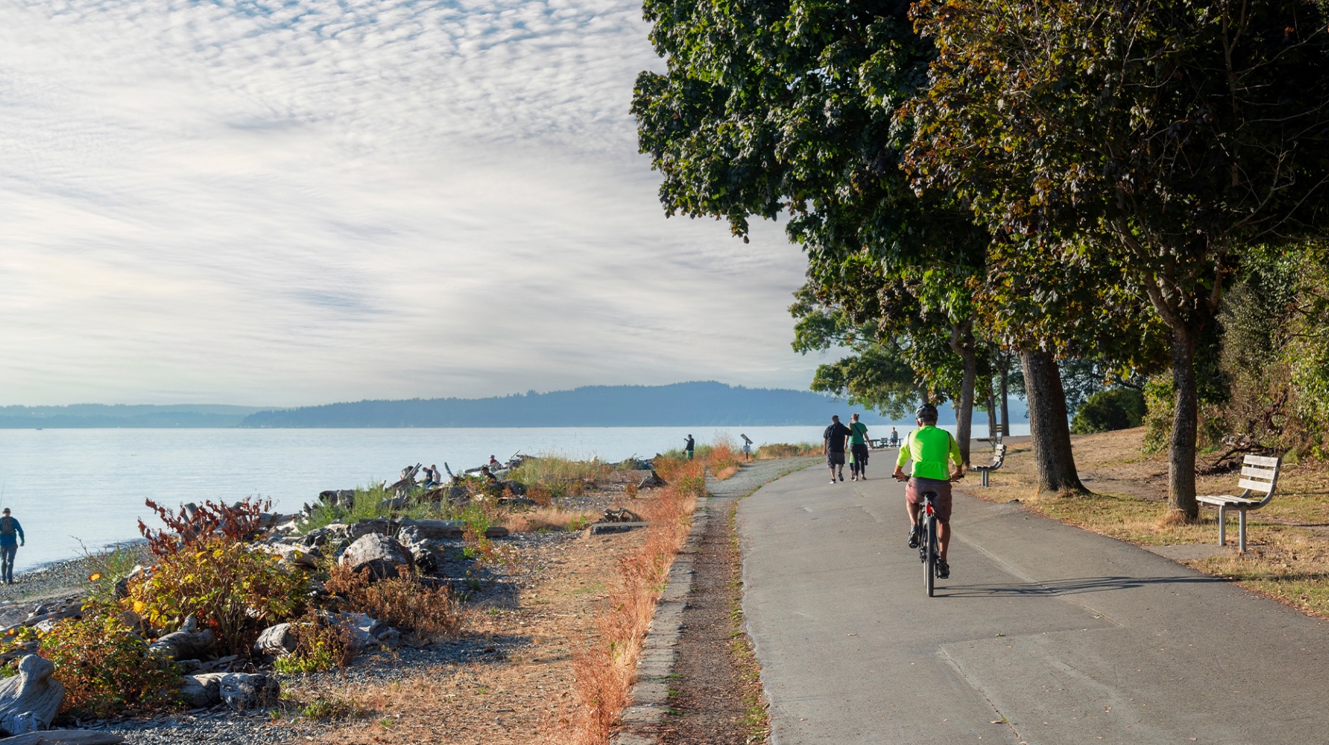 Lakefront Trail bike ride with Chicago skyline views
