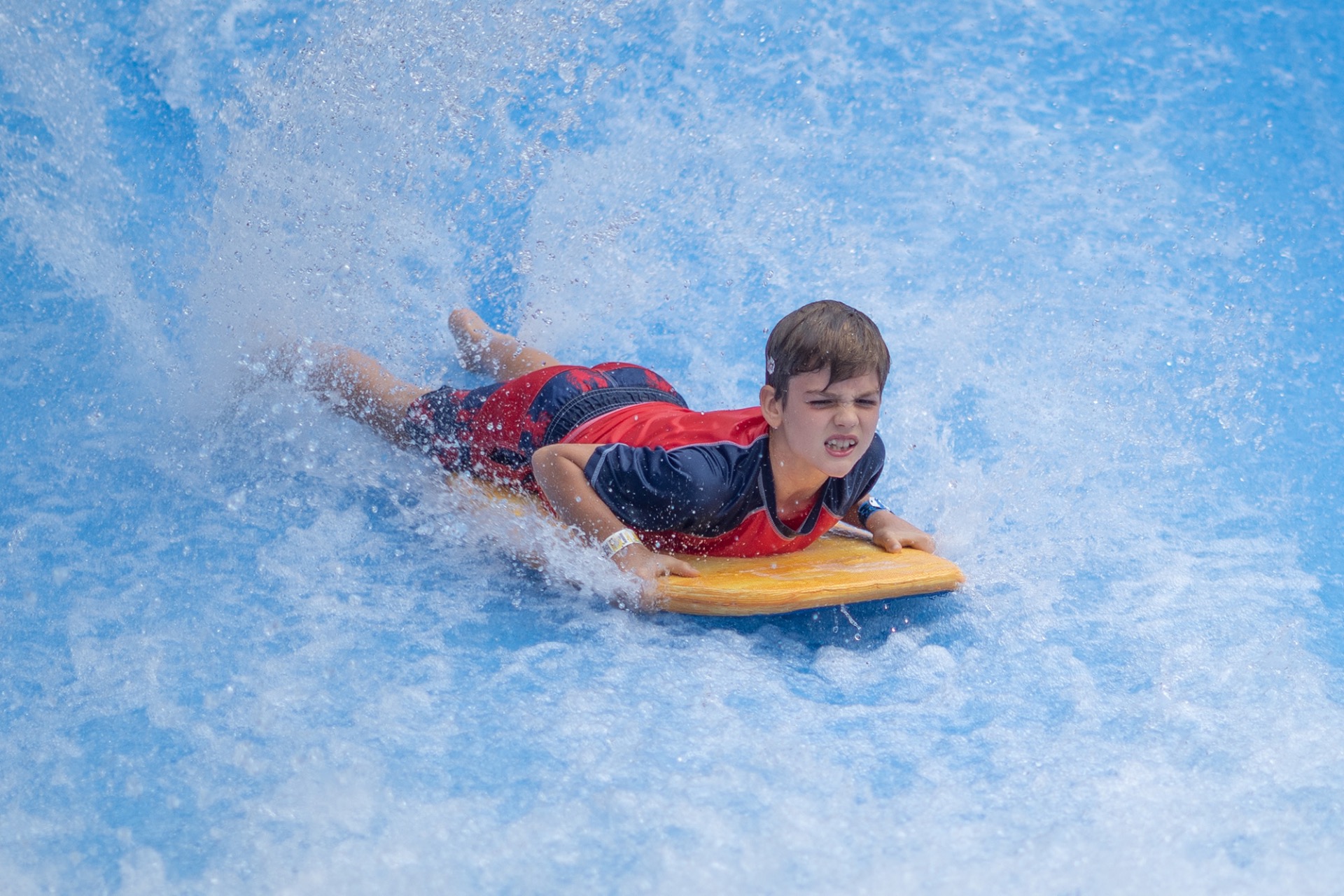 FlowRider indoor surfing Snohomish Aquatic Center continuous wave Seattle couples adventure date