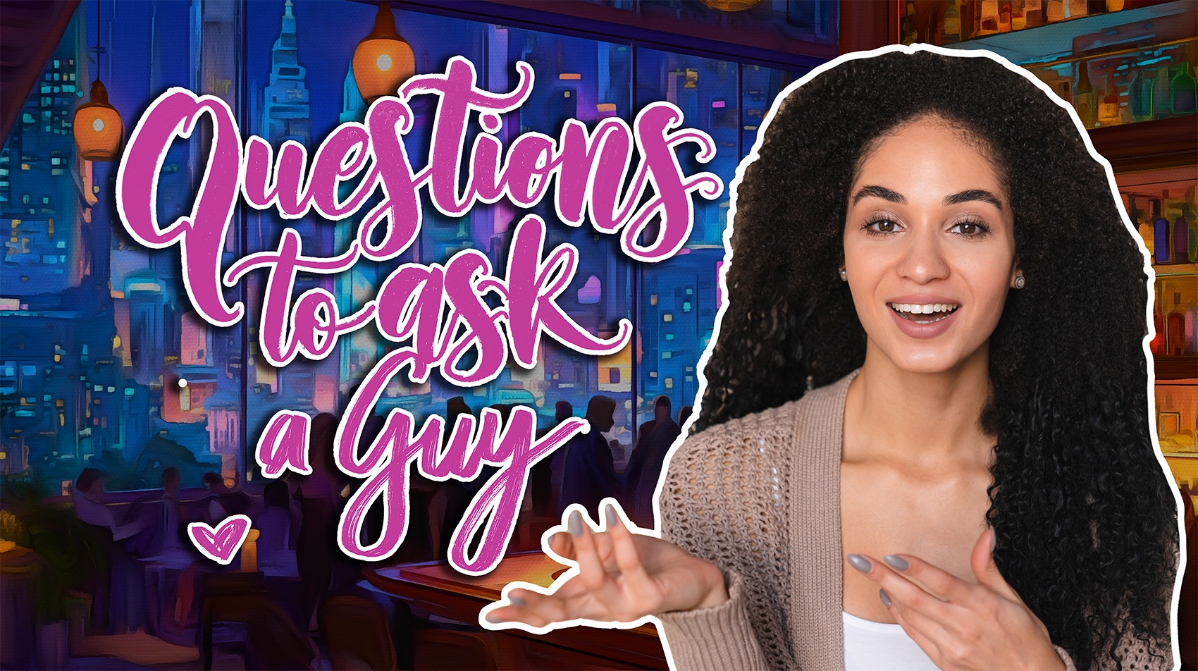 Couple having a fun conversation on a date, demonstrating good questions to ask a guy