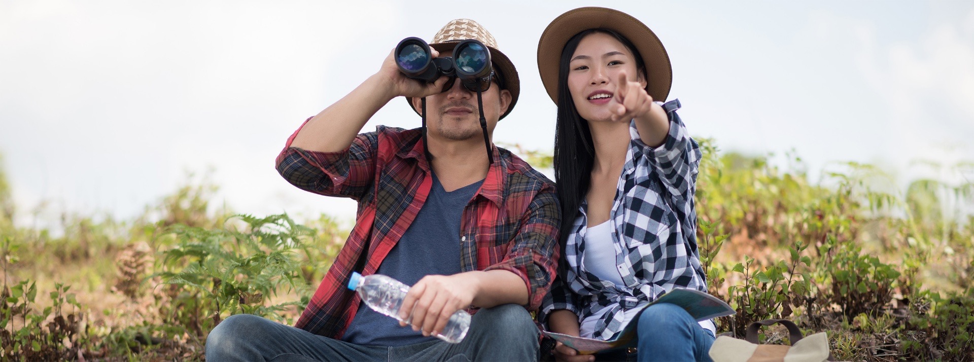 Couple enjoying a shared hobby together on a fun date