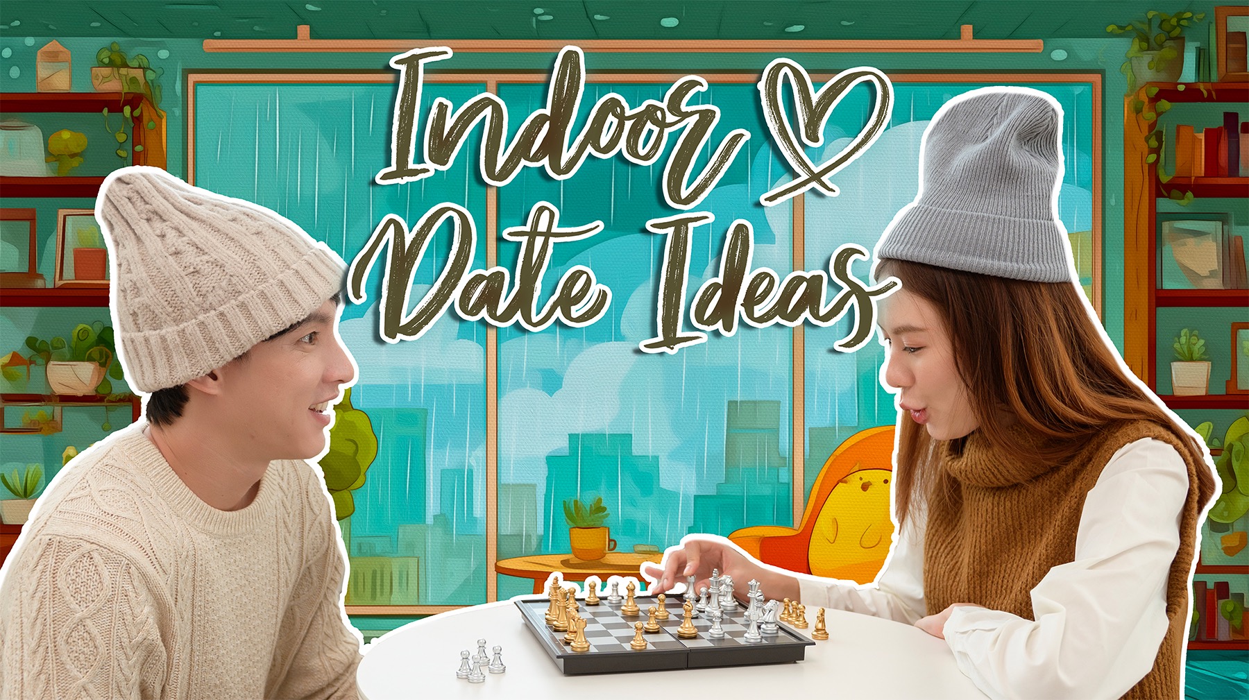 Indoor Date Ideas - Couple enjoying cozy time at home