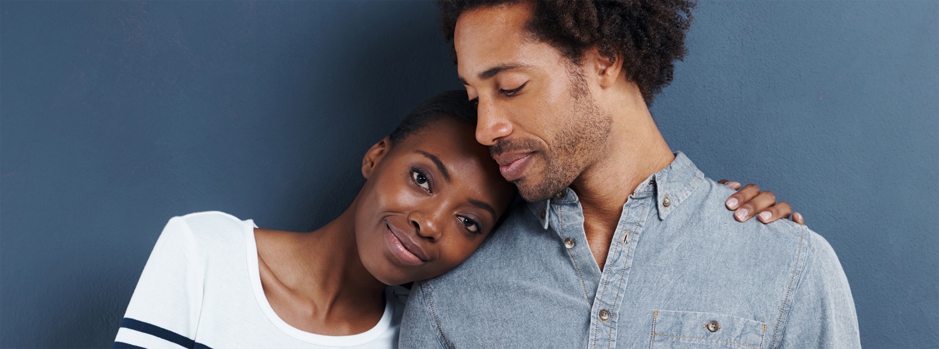 Romantic couple on a date talking about love and relationships