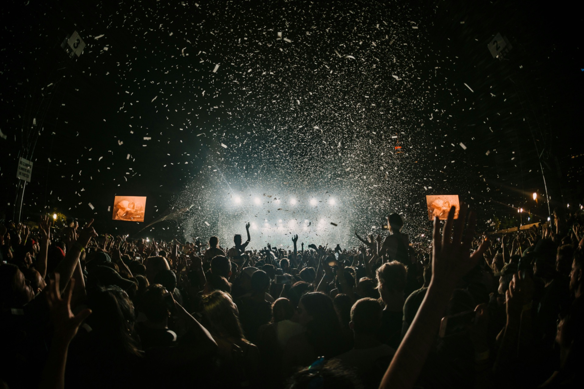 Couple at outdoor concert