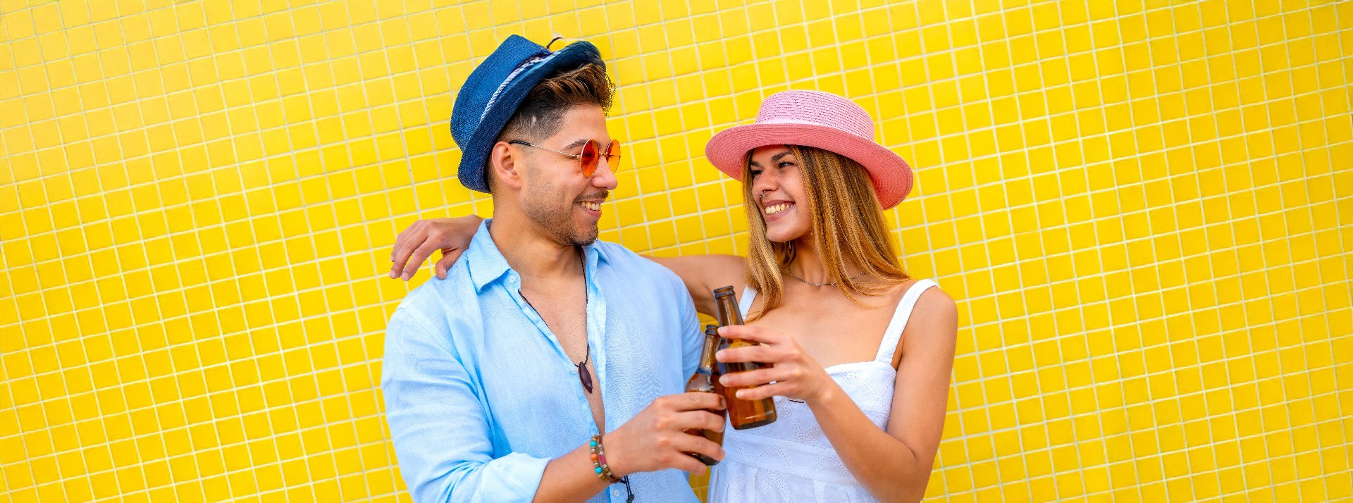 Couple sharing coffee while discussing lifestyle and daily routines